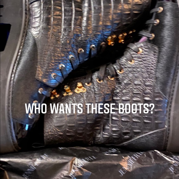 Jennifer Le Combat Boots Size 42 - Picture 7 of 11